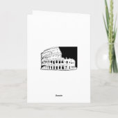 Het Italiaanse Gepersonaliseerde Wenskaart van het Kaart (Achterkant)