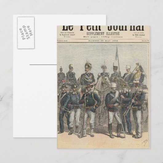 Het Italiaanse leger Briefkaart (Voorkant / Achterkant)