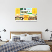 Het Italiaanse restaurant Alhambra & Caf � Canvas Afdruk (Insitu (Slaapkamer))