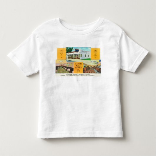 Het Italiaanse restaurant Alhambra & Caf � Kinder Shirts (Voorkant)