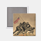 HET IWO JIMA MEMORIAL MAGNEET (Voorkant / Achterkant)