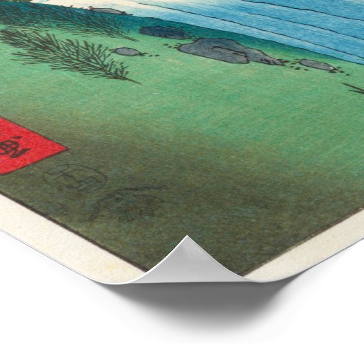 Het Izo-gebergte | Hiroshige | Poster (Hoek)