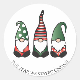 Het jaar 2020 is het kerst van de aarde. ronde sticker