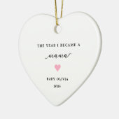 Het Jaar Dat Ik Een Mama Baby Meisje Ornament Werd (Links)