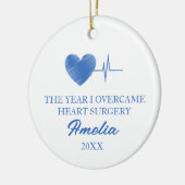 HET JAAR DAT IK HARTCHIRURGIE OVERWAN KERAMISCH ORNAMENT (Links)