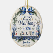 Het Jaar Dat Ik Mahjong Leerde Ornament Cadeau (Rechts)