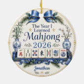 Het Jaar Dat Ik Mahjong Leerde Ornament Cadeau (Achterkant)