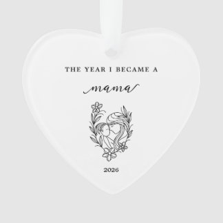 Het Jaar Dat Ik Mama Werd Cadeau Acrylaat Ornament