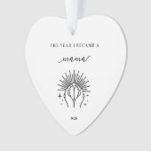 Het Jaar Dat Ik Mama Werd Cadeau Acrylaat Ornament (voorkant)