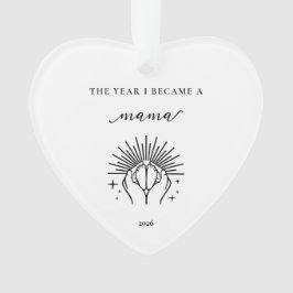Het Jaar Dat Ik Mama Werd Cadeau Acrylaat Ornament