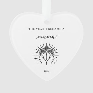 Het Jaar Dat Ik Mama Werd Cadeau Acrylaat Ornament