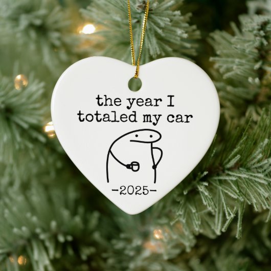 Het Jaar Dat Ik Mijn Auto Total Beschadigde, Grapp Keramisch Ornament (Boom)