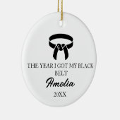 HET JAAR DAT IK MIJN ZWARTE BAND HAALDE, Karate Keramisch Ornament (Rechts)