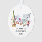 Het jaar dat we 2020 Drink snacks hebben opgestart Ornament (voorkant)