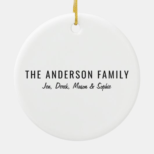 Het jaar dat we allemaal hebben gekend | Herdenkin Keramisch Ornament (Achterkant)