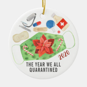 Het jaar dat we allemaal hebben gekruist 2020-kers keramisch ornament