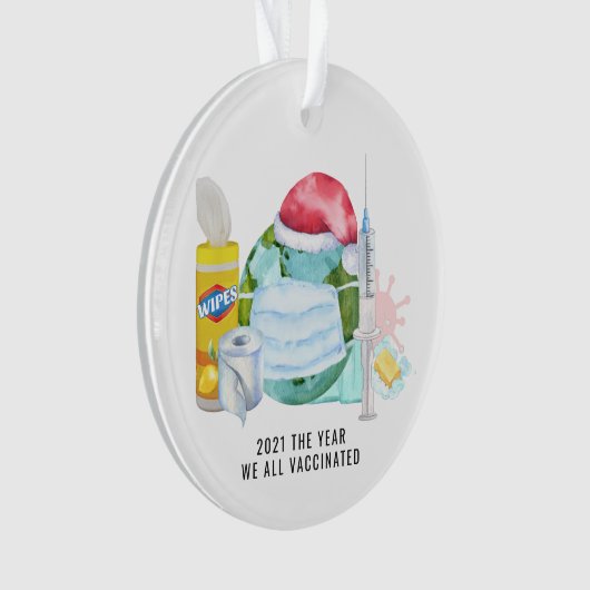 Het jaar dat we allemaal hebben gevaccineerd | Her Ornament (voorkant)
