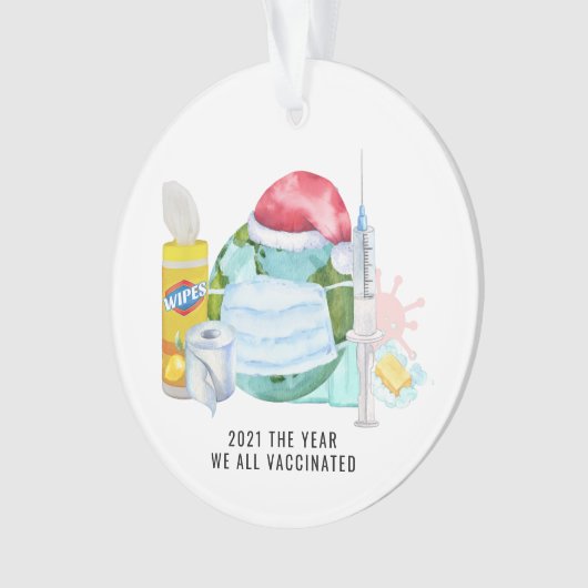 Het jaar dat we allemaal hebben gevaccineerd | Her Ornament (voorkant)
