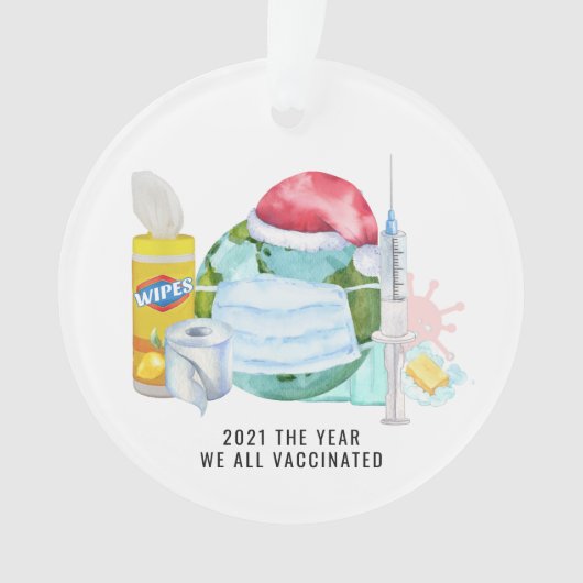 Het jaar dat we allemaal hebben gevaccineerd | Her Ornament (voorkant)