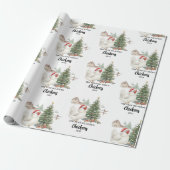 Het Jaar Dat We Kippen Toevoegden Aangepaste Kippe Cadeaupapier (Uitgerold)