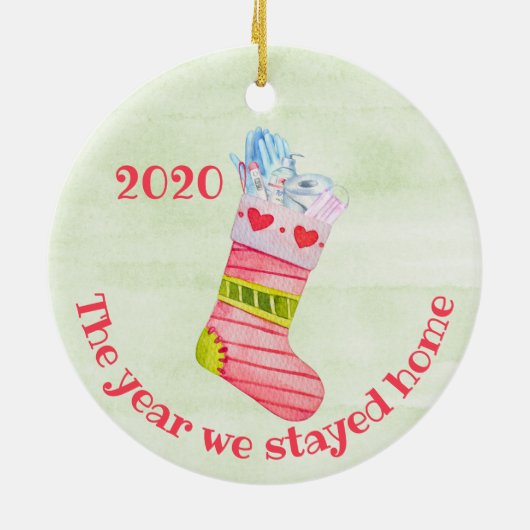 Het Jaar dat we startpunt 2020 hebben gezet Keramisch Ornament (Achterkant)