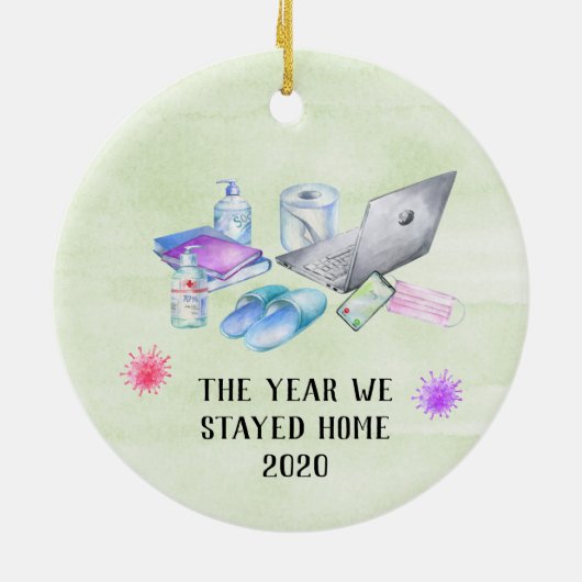 Het Jaar dat we startpunt 2020 hebben gezet Keramisch Ornament (Achterkant)