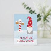 Het jaar dat we startten voor 2021 was kerst feestdagenkaart (Staand voorkant)