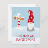 Het jaar dat we startten voor 2021 was kerst feestdagenkaart (Voorkant / Achterkant)