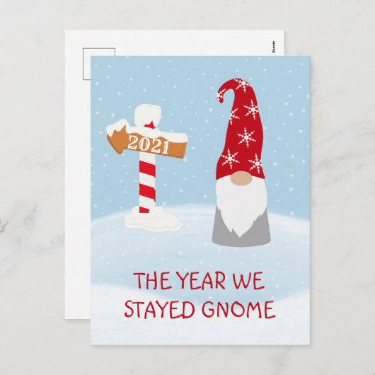 Het jaar dat we startten voor 2021 was kerst feestdagenkaart (Voorkant / Achterkant)