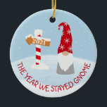 Het jaar dat we startten voor 2021 was kerst keramisch ornament<br><div class="desc">Dit ontwerp kan op het gebied worden gepersonaliseerd dat door de foto en/of tekst te veranderen wordt verstrekt. Of het kan worden aangepast door de klik te kiezen om verdere optie aan te passen en de kleur van de achtergrond te schrappen of te veranderen, tekst toe te voegen, de tekstkleur...</div>