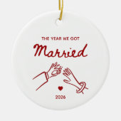 Het Jaar Dat We Trouwden Kerst Ornament (Voorkant)
