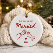 Het Jaar Dat We Trouwden Kerst Ornament