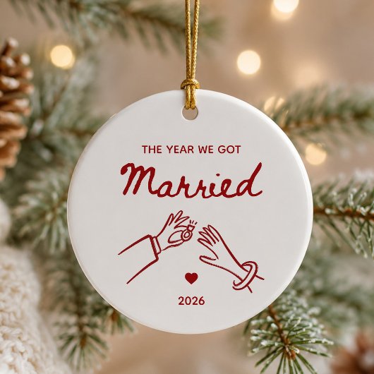 Het Jaar Dat We Trouwden Kerst Ornament