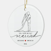 Het Jaar Dat We Trouwden Ornament (Links)