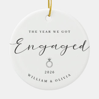 Het Jaar Dat We Verliefd Waren Keramische Kerstbal Keramisch Ornament