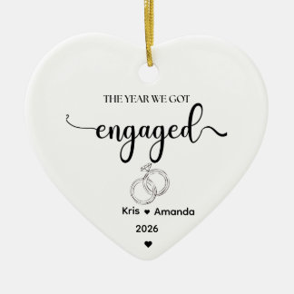 Het Jaar Dat We Verlobt Raakten Ornament