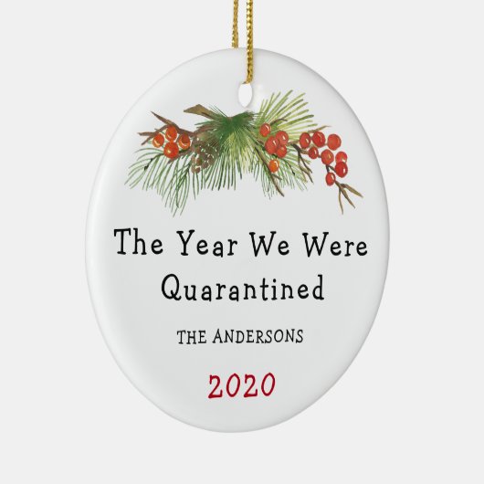 Het jaar dat we werden geclassificeerd, 2020 famil keramisch ornament (Rechts)