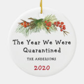 Het jaar dat we werden geclassificeerd, 2020 famil keramisch ornament (Achterkant)