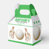 Het jaar erop, golf verder! 1e verjaardag bedankdoosjes (Voorkant Zijde)