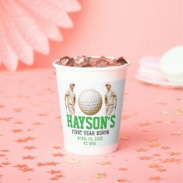 Het jaar erop, golf verder! 1e verjaardag papieren bekers