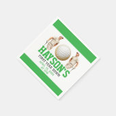 Het jaar erop, golf verder! 1e verjaardag servet (Hoek)