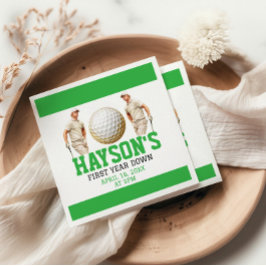 Het jaar erop, golf verder! 1e verjaardag servet