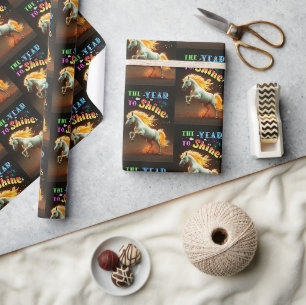 Het jaar om te schijnen cadeaupapier