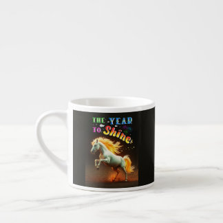 Het jaar om te schijnen espresso kop