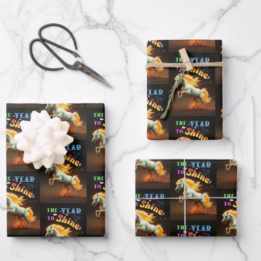 Het Jaar Om Te Schijnen Inpakpapier Vel (Voorkant)