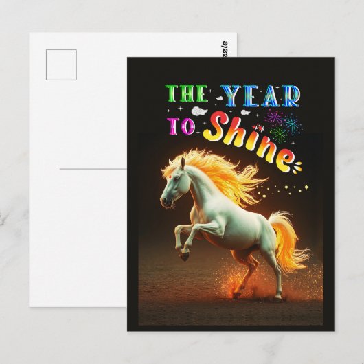 Het Jaar Om Te Schitteren Briefkaart (Voorkant / Achterkant)