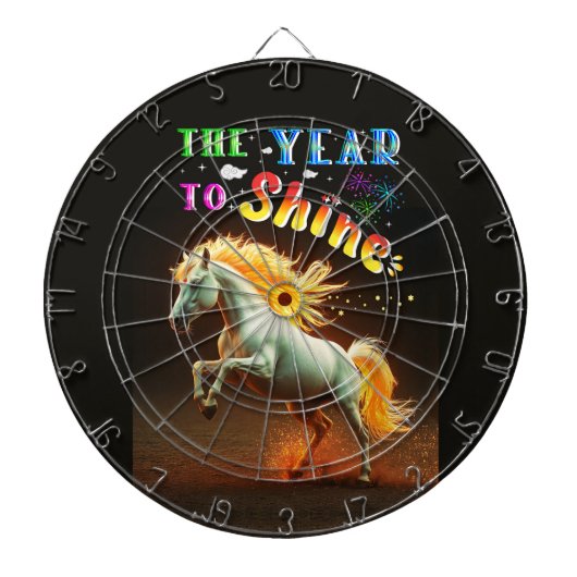 Het Jaar Om Te Schitteren Dartbord (Voorkant)