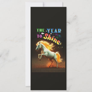 Het jaar om te schitteren feestdagenkaart