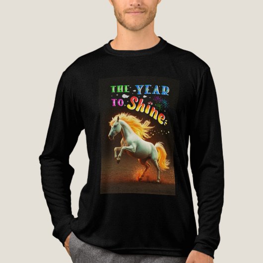 Het Jaar Om Te Schitteren Tri-Blend Shirt (Voorkant volledig)