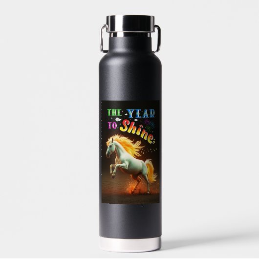 Het Jaar Om Te Schitteren Waterfles (Voorkant)